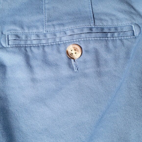 Peter Millar Pilot Twill Shorts Mens Size 33 Blue Chino Pima Cotton Stretch - Picture 6 of 15